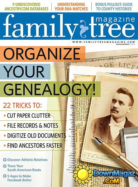 Family Tree USA - July - August 2016 Family Tree USA - July - August 2016