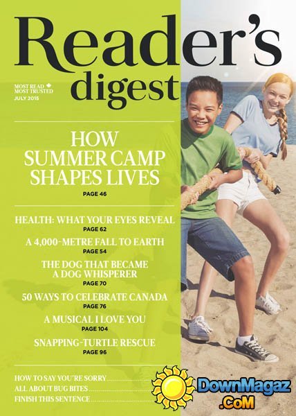 Reader's Digest Canada - July 2015 Reader's Digest Canada - July 2015