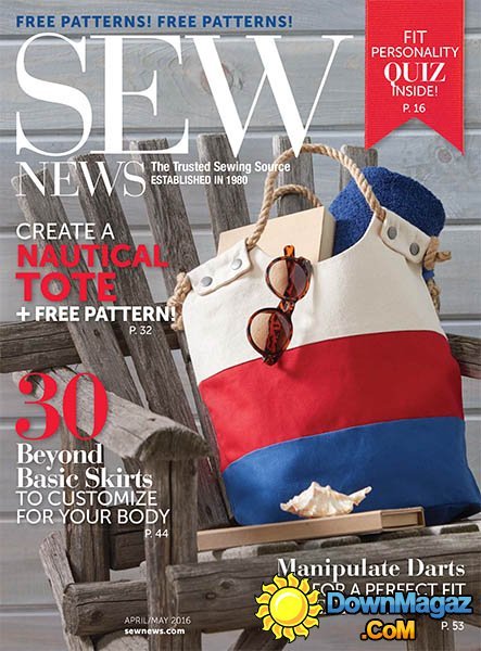 Sew News - April/May 2016 Sew News - April/May 2016