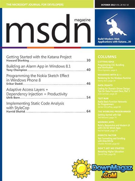 MSDN - October 2013 MSDN - October 2013