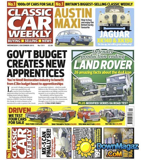 Classic Car Weekly UK - 2 December 2015 Classic Car Weekly UK - 2 December 2015