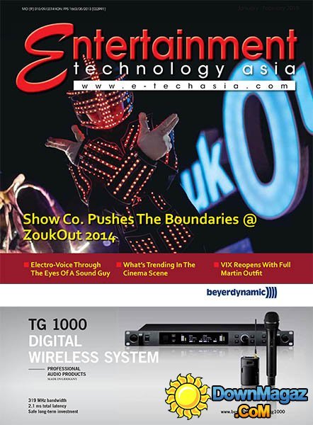 Entertainment Technology Asia - January/February 2015 Entertainment Technology Asia - January/February 2015