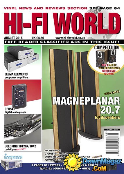 Hi-Fi World - August 2016 Hi-Fi World - August 2016