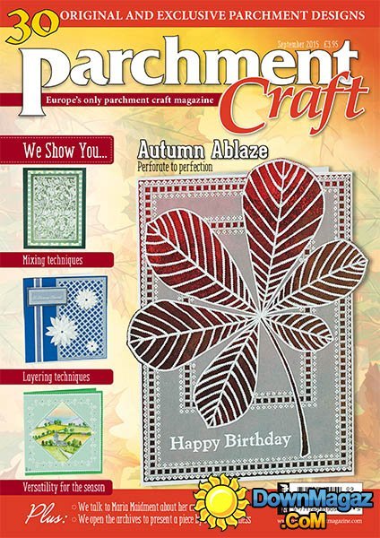 Parchment Craft UK - September 2015 Parchment Craft UK - September 2015