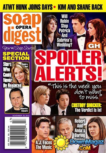 Soap Opera Digest - 25 November 2013