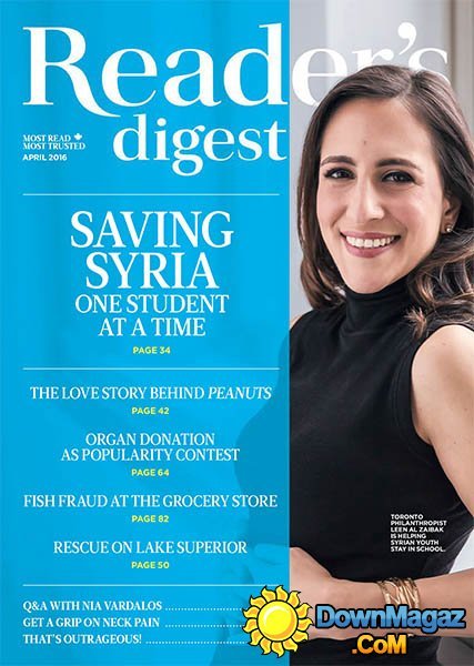 Reader's Digest CA - April 2016 Reader's Digest CA - April 2016