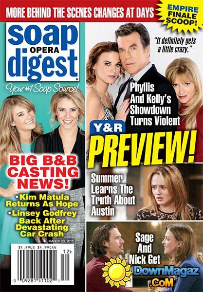 Soap Opera Digest - 23 March 2015 Soap Opera Digest - 23 March 2015