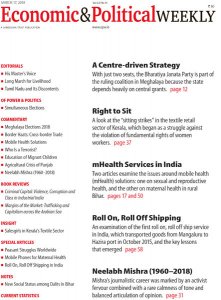 Economic & Political Weekly - 17.03.2018 Economic & Political Weekly - 17.03.2018