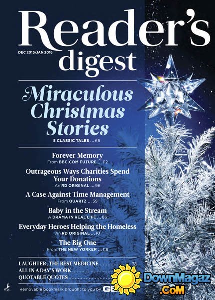 Reader's Digest USA - December 2015 - January 2016 Reader's Digest USA - December 2015 - January 2016