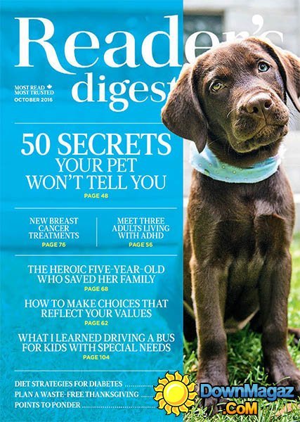 Reader's Digest CA - October 2016 Reader's Digest CA - October 2016