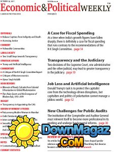 Economic & Political Weekly - 28.10.2017 Economic & Political Weekly - 28.10.2017