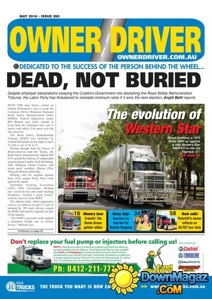 Owner Driver - May 2016