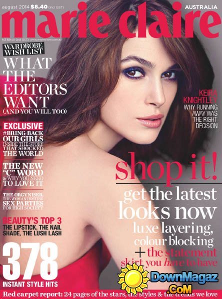 Marie Claire Australia - August 2014
