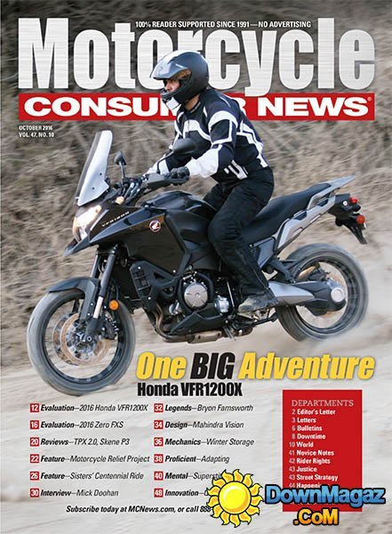 Motorcycle Consumer News - October 2016 Motorcycle Consumer News - October 2016