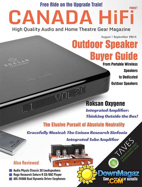 Canada HiFi - August/September 2014 Canada HiFi - August/September 2014
