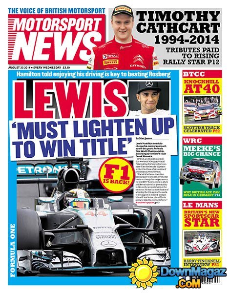 Motorsport News - 20 August 2014 Motorsport News - 20 August 2014
