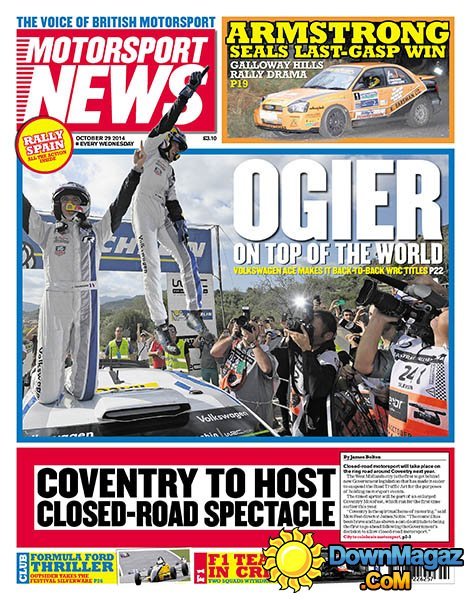 Motorsport News - 29 October 2014 Motorsport News - 29 October 2014