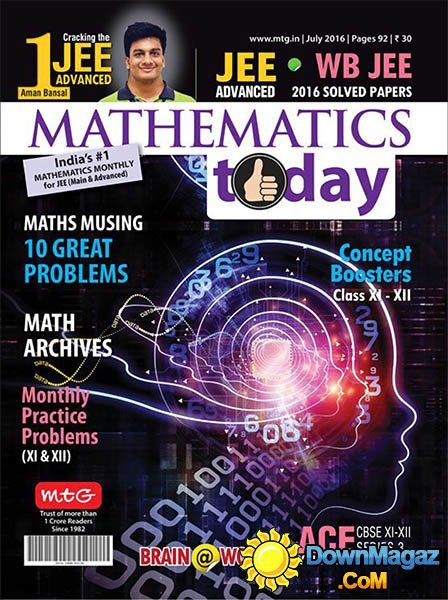 Mathematics Today - July 2016 Mathematics Today - July 2016