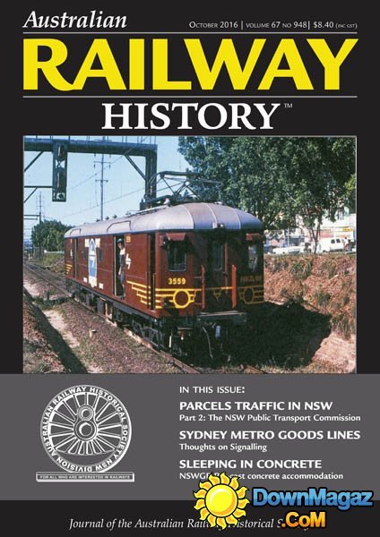 Australian Railway History - 10.2016 Australian Railway History - 10.2016