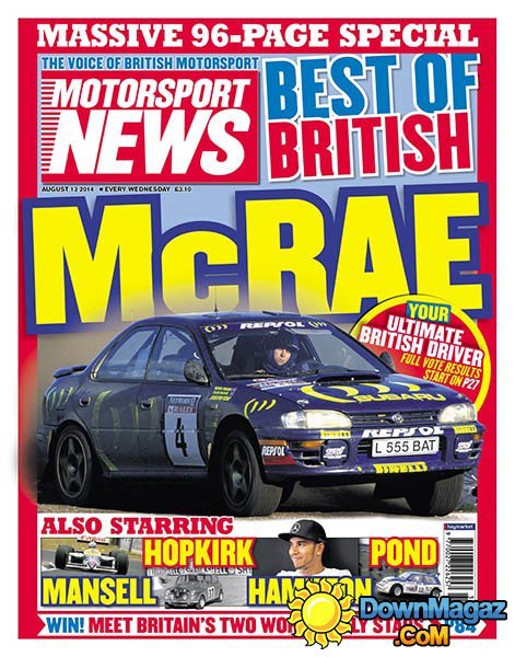 Motorsport News - 13 August 2014 Motorsport News - 13 August 2014