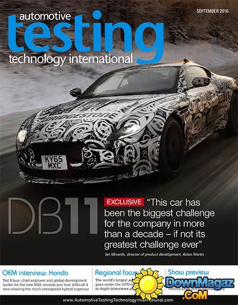 Automotive Testing Technology International - September 2016 Automotive Testing Technology International - September 2016