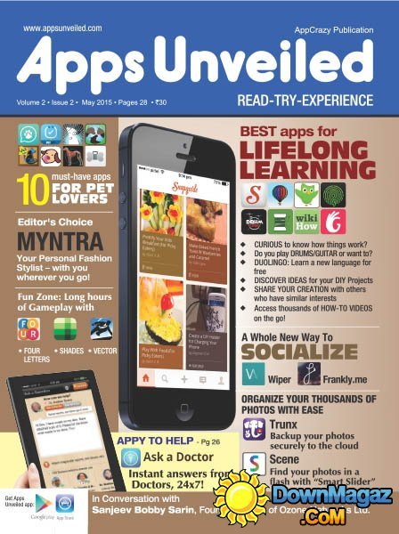 Apps Unveiled India - May 2015 Apps Unveiled India - May 2015