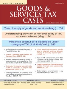 Goods & Services Tax Cases - 23.01.2018 Goods & Services Tax Cases - 23.01.2018
