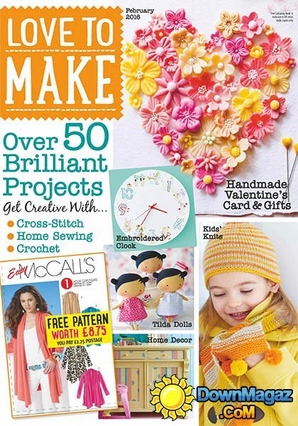 Love to make with Woman's Weekly USA - February 2016 Love to make with Woman's Weekly USA - February 2016