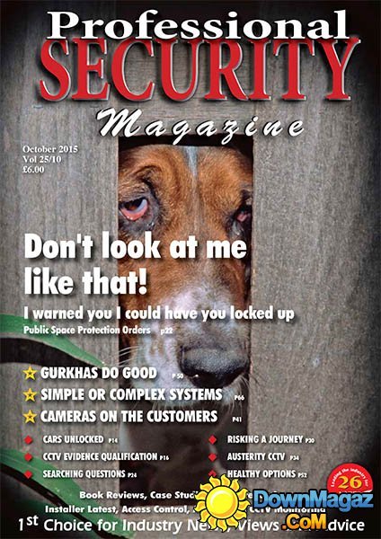 Professional Security UK - October 2015 Professional Security UK - October 2015