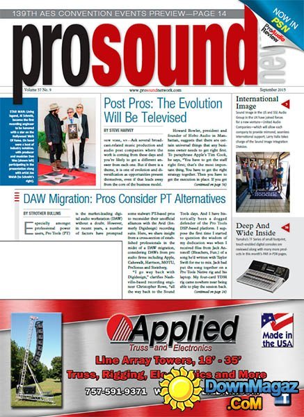 ProSound News USA - September 2015 ProSound News USA - September 2015