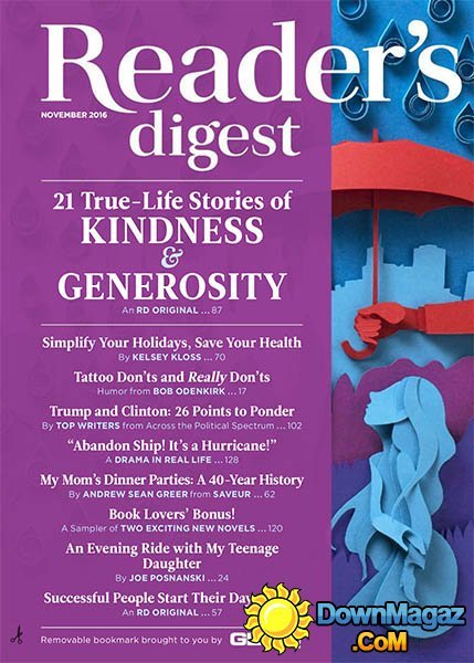 Reader's Digest USA - November 2016 Reader's Digest USA - November 2016