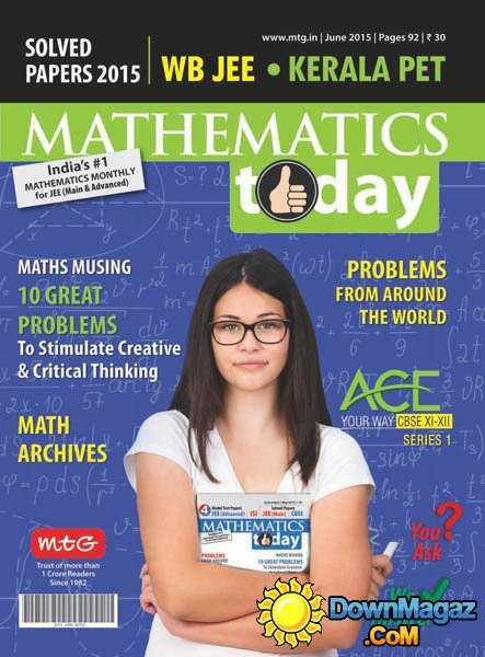 Mathematics Today - June 2015 Mathematics Today - June 2015