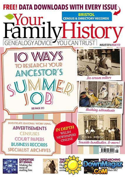 Your Family History - August 2016 Your Family History - August 2016