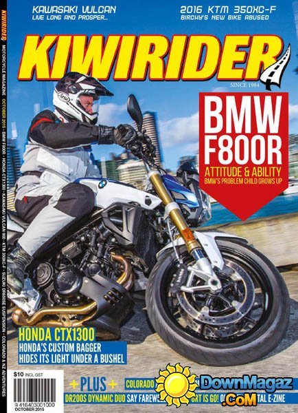 Kiwi Rider NZ - October 2015 Kiwi Rider NZ - October 2015