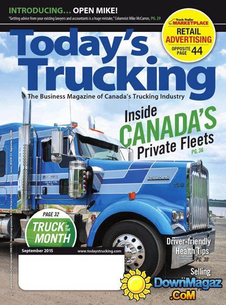 Today's Trucking CA - September 2015 Today's Trucking CA - September 2015