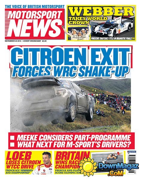 Motorsport News UK - 25 November 2015 Motorsport News UK - 25 November 2015