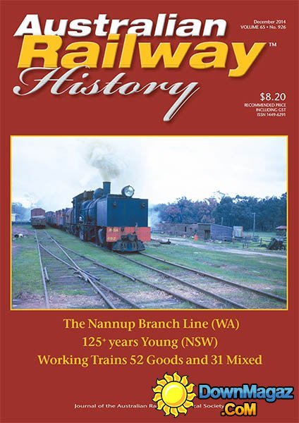 Australian Railway History - December 2014