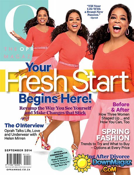 O, The Oprah magazine South Africa - September 2014 O, The Oprah magazine South Africa - September 2014
