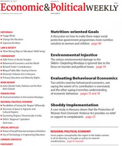 Economic & Political Weekly - 18.11.2017 Economic & Political Weekly - 18.11.2017