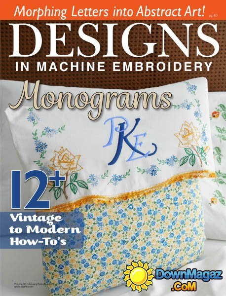Designs in Machine Embroidery USA - January/February 2016 Designs in Machine Embroidery USA - January/February 2016