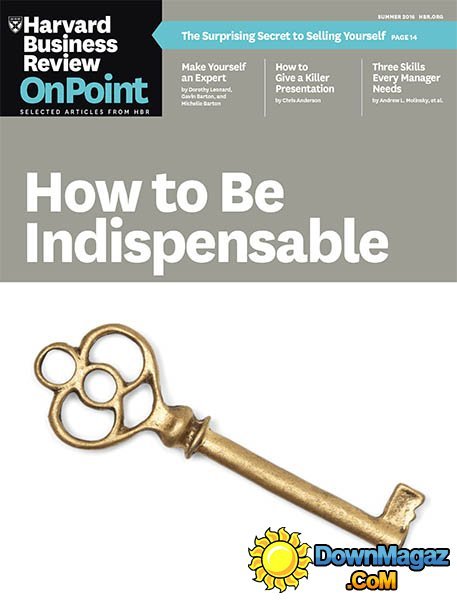 Harvard Business Review OnPoint - Summer 2016 Harvard Business Review OnPoint - Summer 2016
