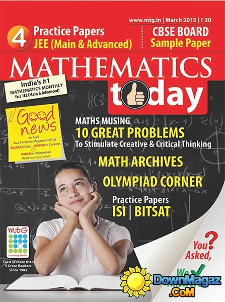Mathematics Today - March 2015