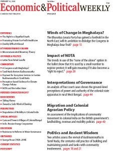 Economic & Political Weekly - 10.02.2018 Economic & Political Weekly - 10.02.2018