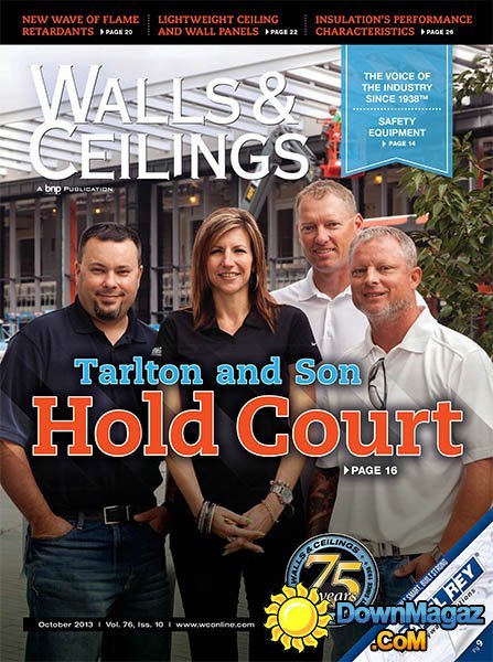 Walls & Ceilings - October 2013 Walls & Ceilings - October 2013