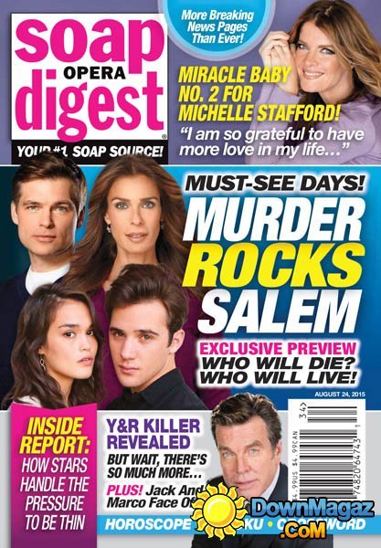Soap Opera Digest USA - 24 August 2015