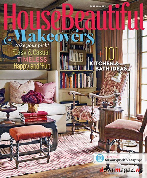 House Beautiful USA - February 2013 House Beautiful USA - February 2013