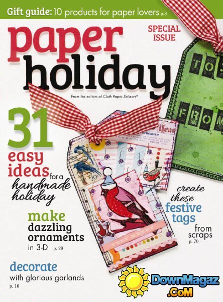 Cloth Paper Scissors Pages - Paper Holiday 2014