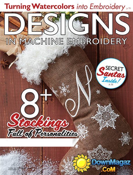 Designs in Machine Embroidery - November/December 2016 Designs in Machine Embroidery - November/December 2016