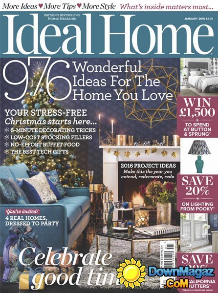 Ideal Home UK - January 2016 Ideal Home UK - January 2016