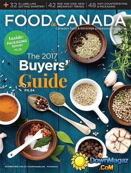 Food In Canada - October 2016 Food In Canada - October 2016